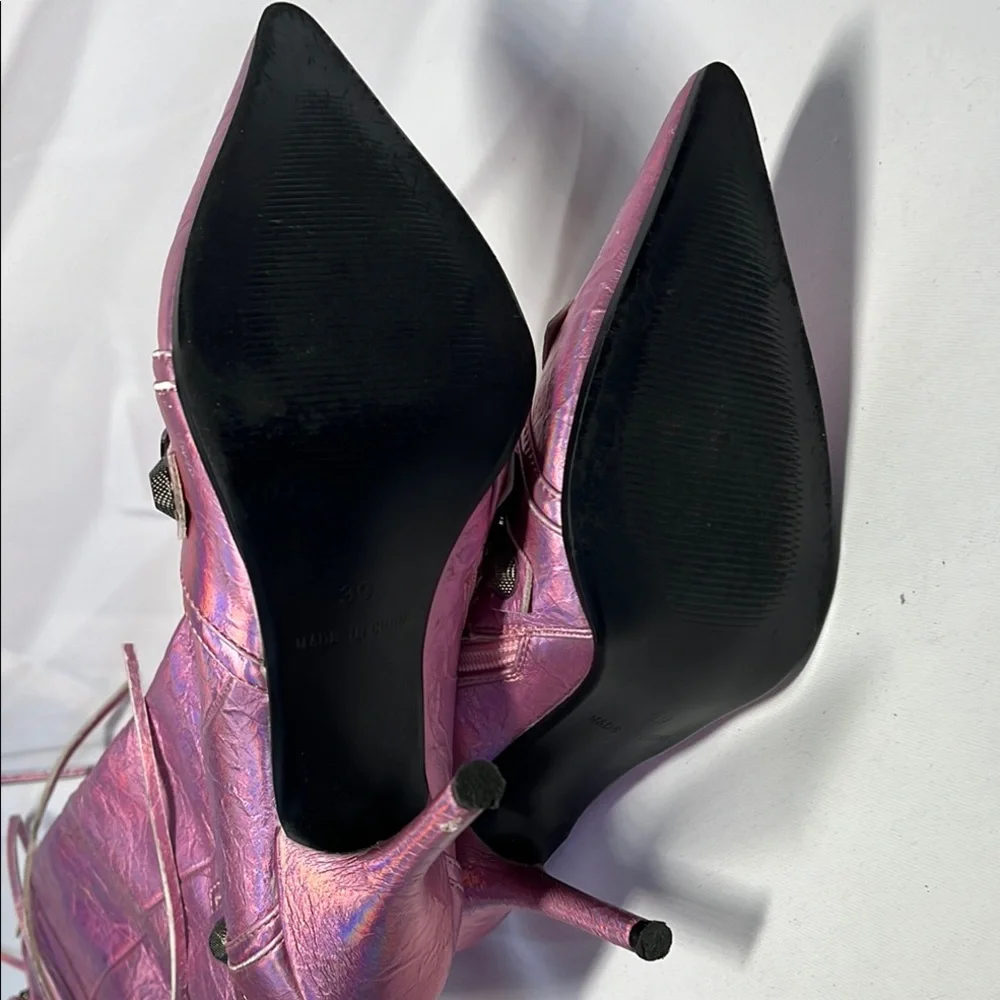 Pink High Heel Boots - Picture 6 of 6